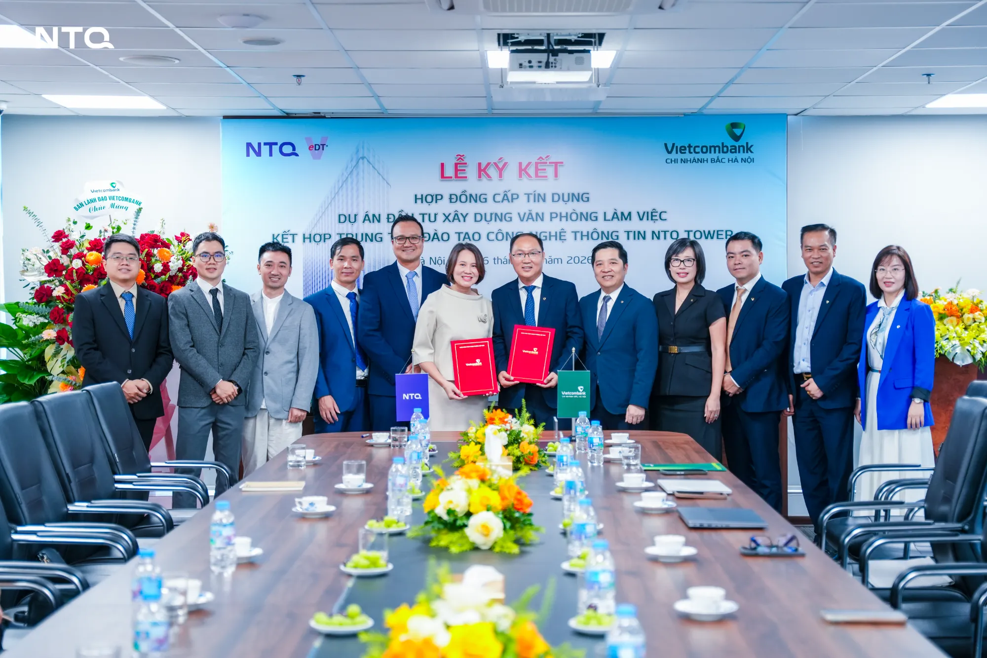 Chính Thức Ký Kết Đầu Tư Xây Dựng Toà Nhà NTQ Tower Với Ngân hàng TMCP Ngoại Thương Việt Nam - Vietcombank
